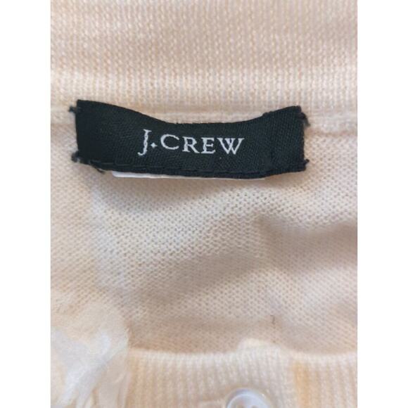 J. Crew‎ Womens Yellow Button Cardigan With Floral Applique Women's Estimated XS - Picture 6 of 8